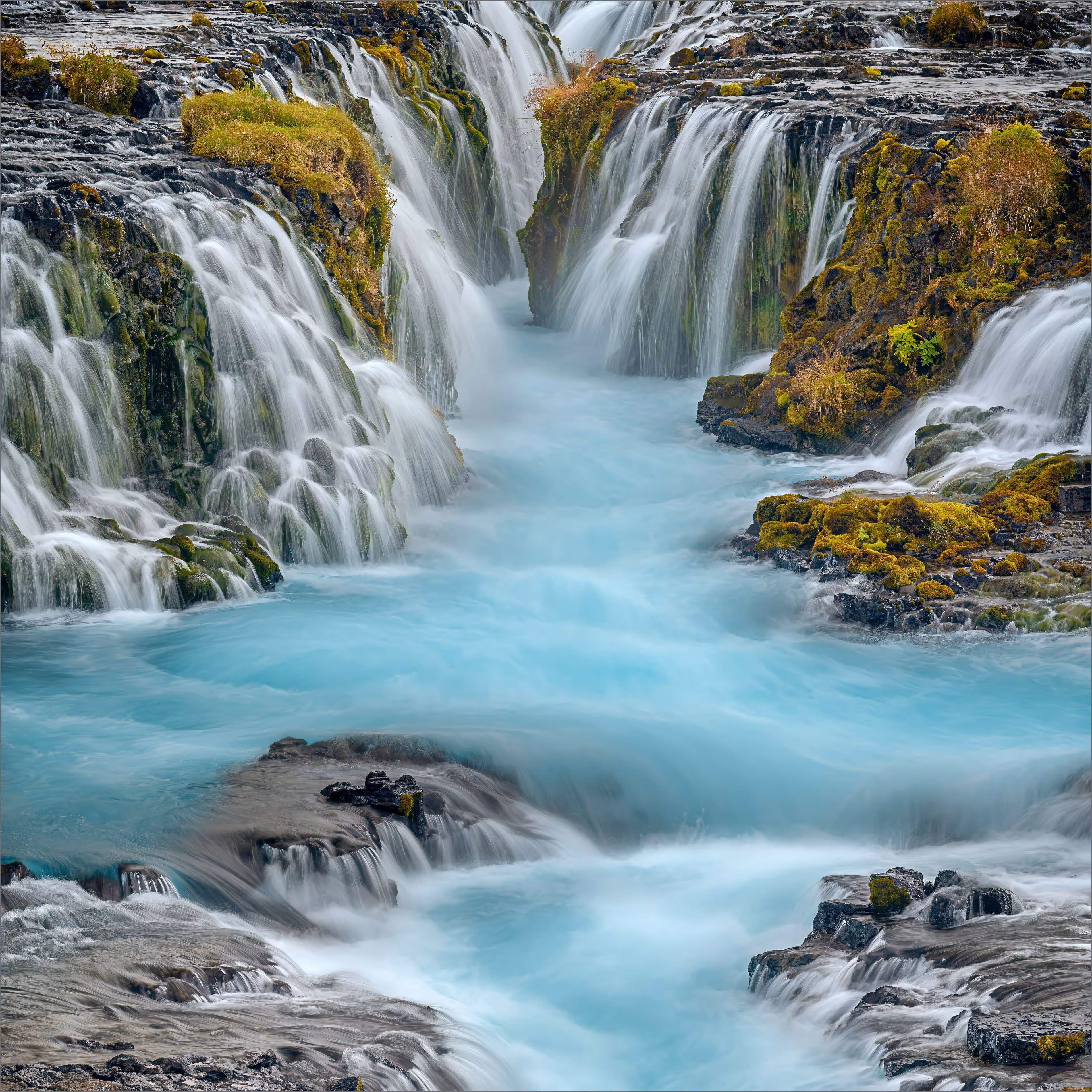 Blue Waters of Brúarfoss