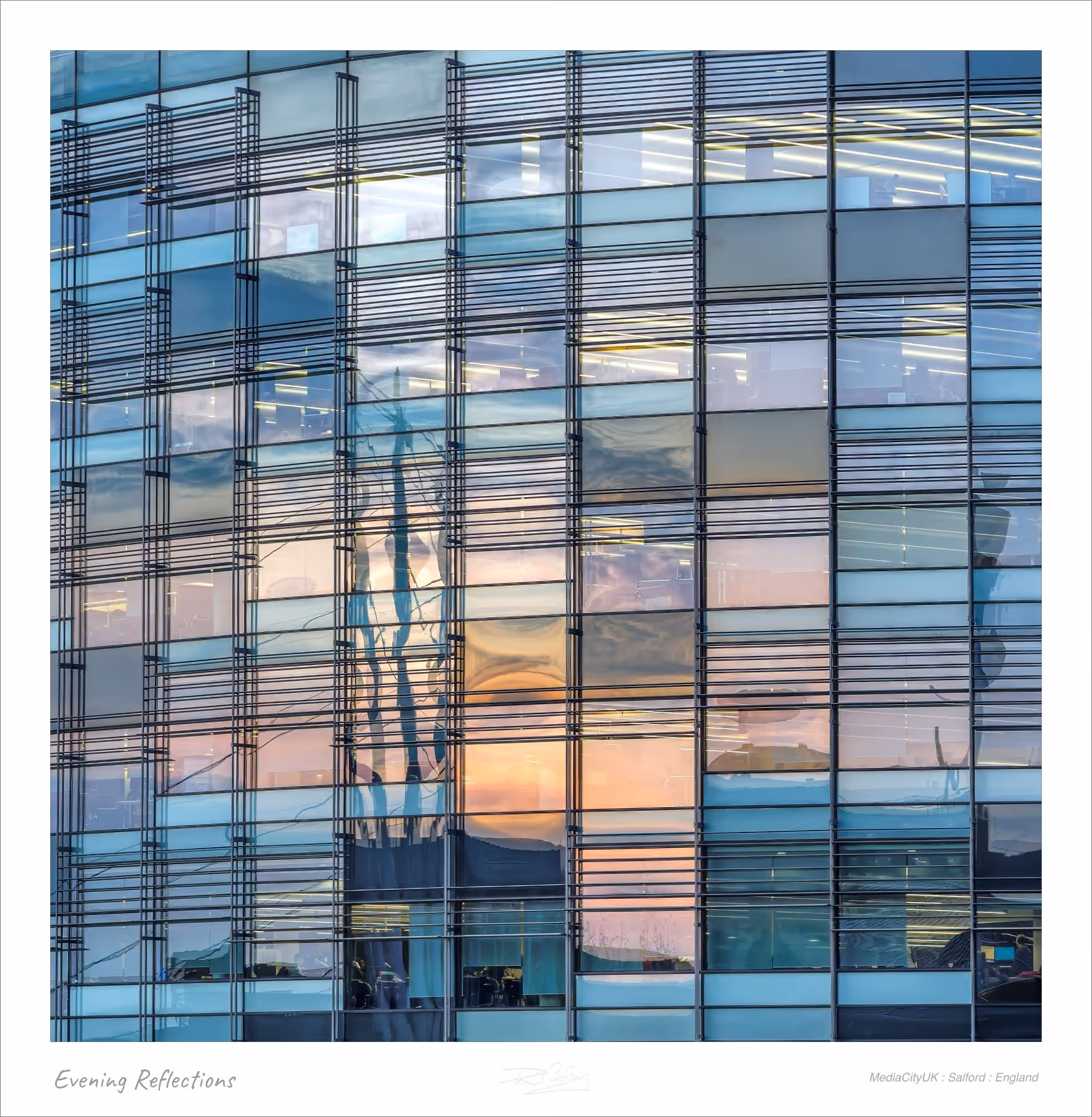 Evening Reflections — MediaCityUK : Salford : England