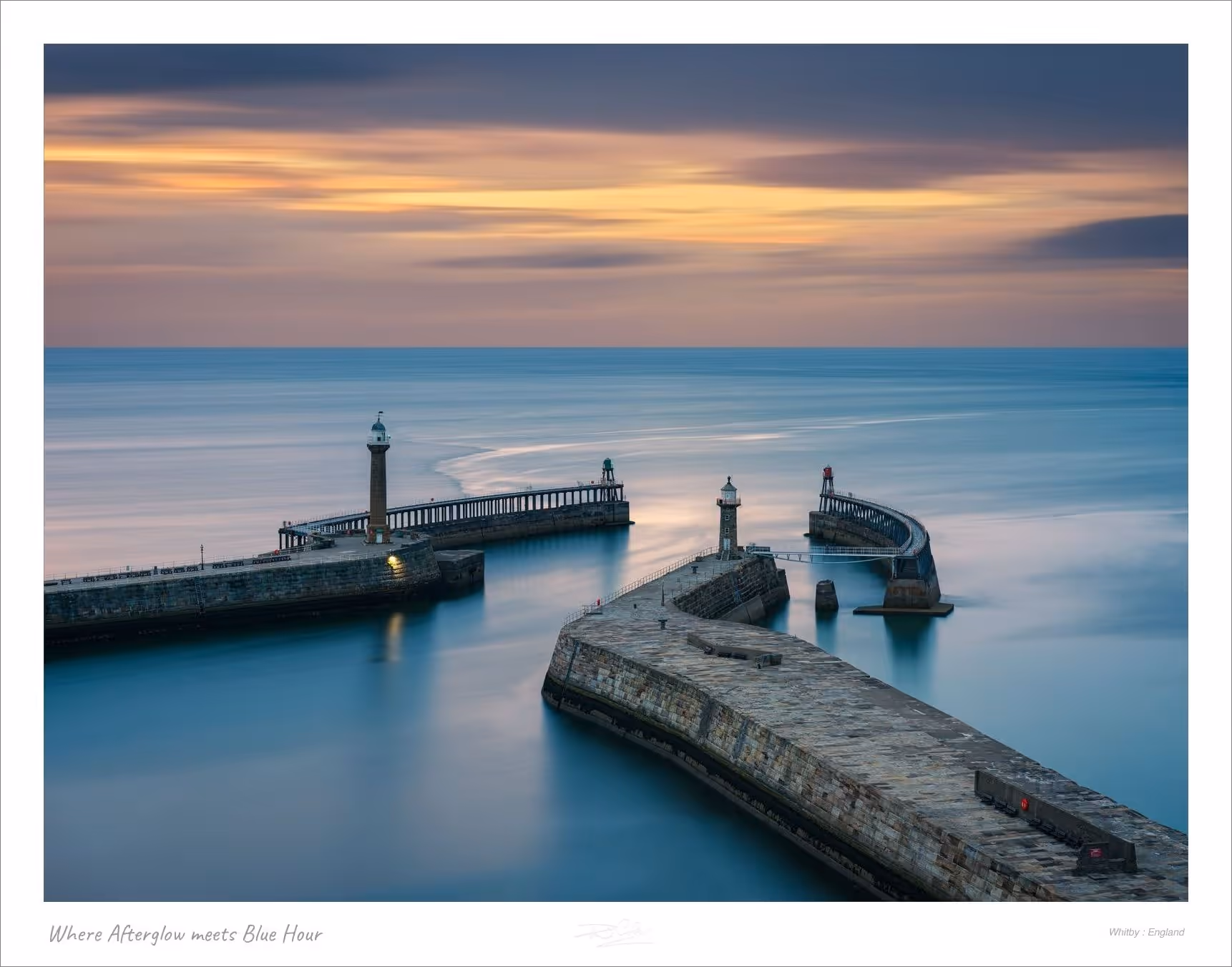 Where Afterglow meets Blue Hour — Whitby : England